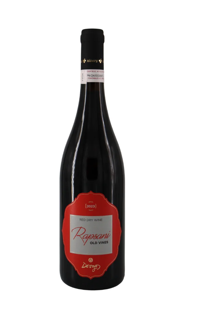 Φωτογραφία προϊόντος: Dougos Ντούγκου Ραψάνη Old Vines 2023 - Κρασάτο - Ερυθρός Οίνος - Ήπιος - 750ml