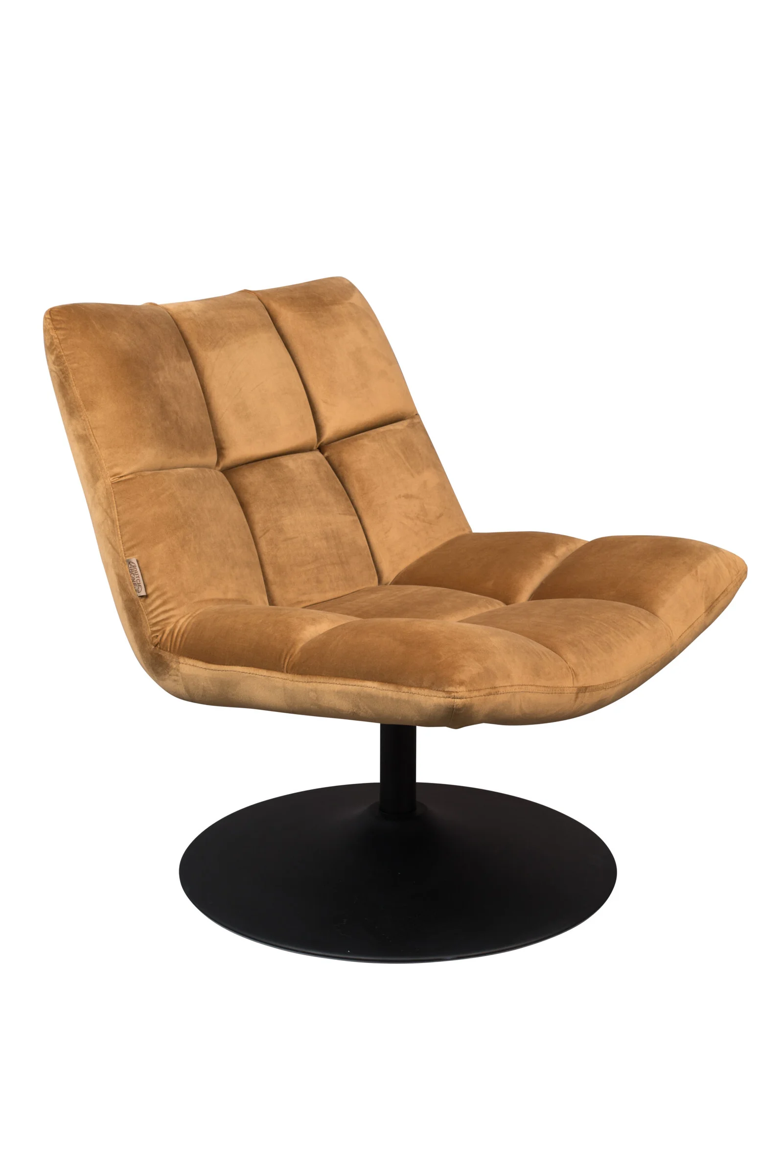 Φωτογραφία προϊόντος: zuiver Πολυθρόνα Lounge Chair Bar Velvet Golden Brown 81x66x78cm