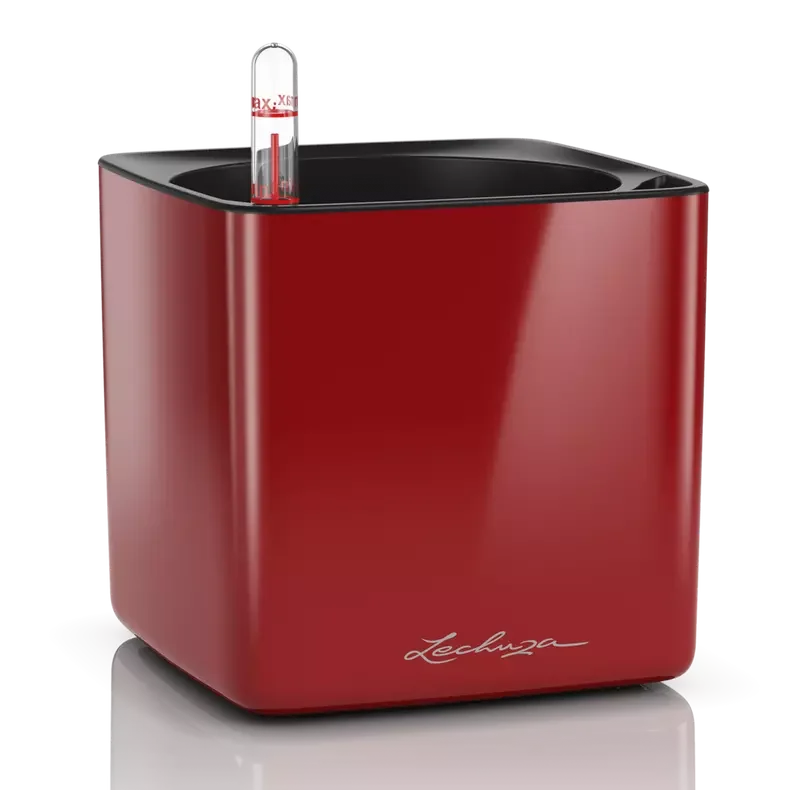 Φωτογραφία προϊόντος: LECHUZA CUBE Glossy 14 scarlet red high-gloss