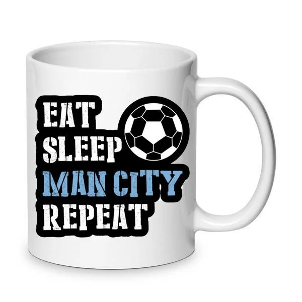 Φωτογραφία προϊόντος: Κούπα Manchester city κεραμική 330ml λευκή no3