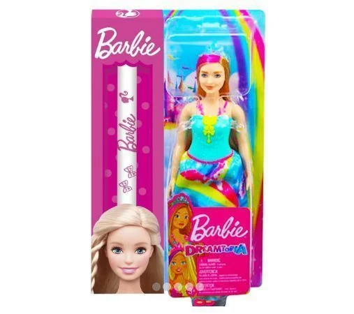 Φωτογραφία προϊόντος: Λαμπάδα Barbie Dreamtopia Ξανθιά Κούκλα με μπλε φόρεμα Curvy