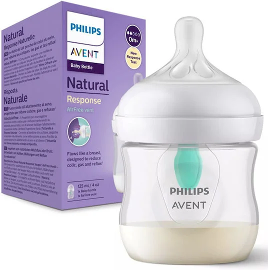 Φωτογραφία προϊόντος: PHILIPS Μπιμπερό Natural Response με Airfree Vent 0m+ 125ml SCY670/01