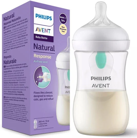Φωτογραφία προϊόντος: PHILIPS Μπιμπερό Natural Response με Airfree Vent 3-6m 260ml SCY673/01