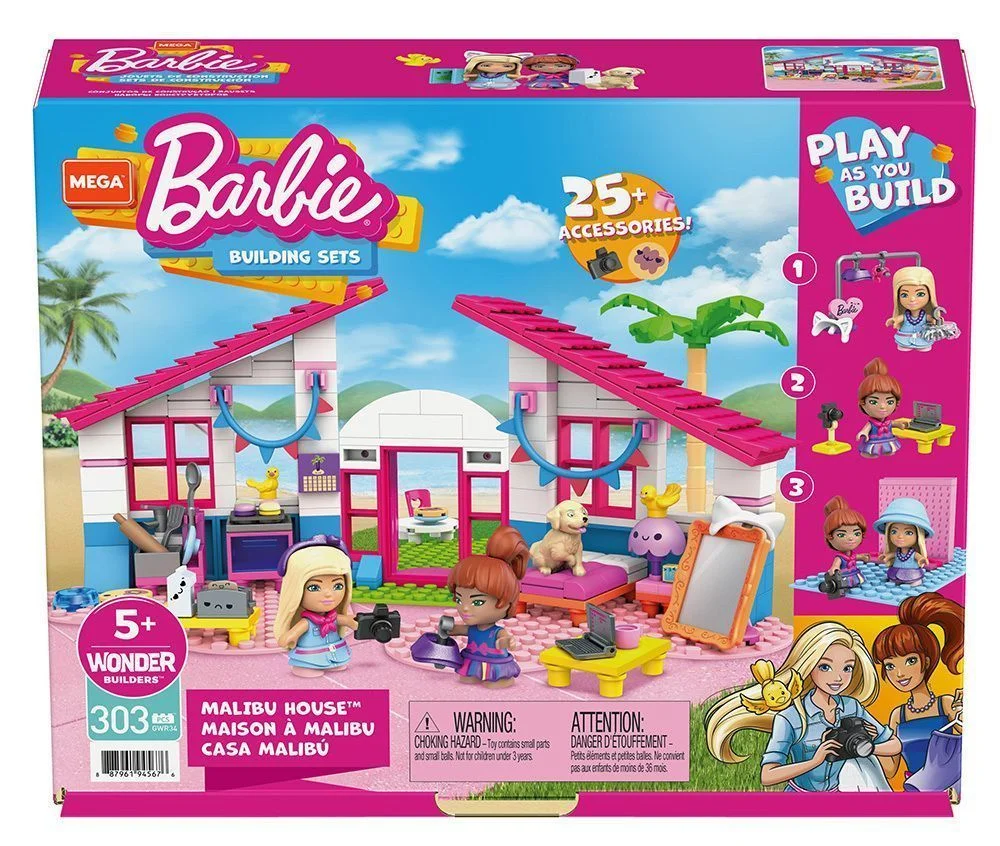 Φωτογραφία προϊόντος: Mega Bloks Τουβλάκια Barbie Σπίτι Malibu για 5+ Ετών