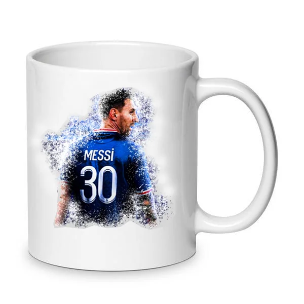 Φωτογραφία προϊόντος: Κούπα Lionel Messi κεραμική 330ml λευκή no3 Παγκόσμιος πρωταθλητής Μέσι