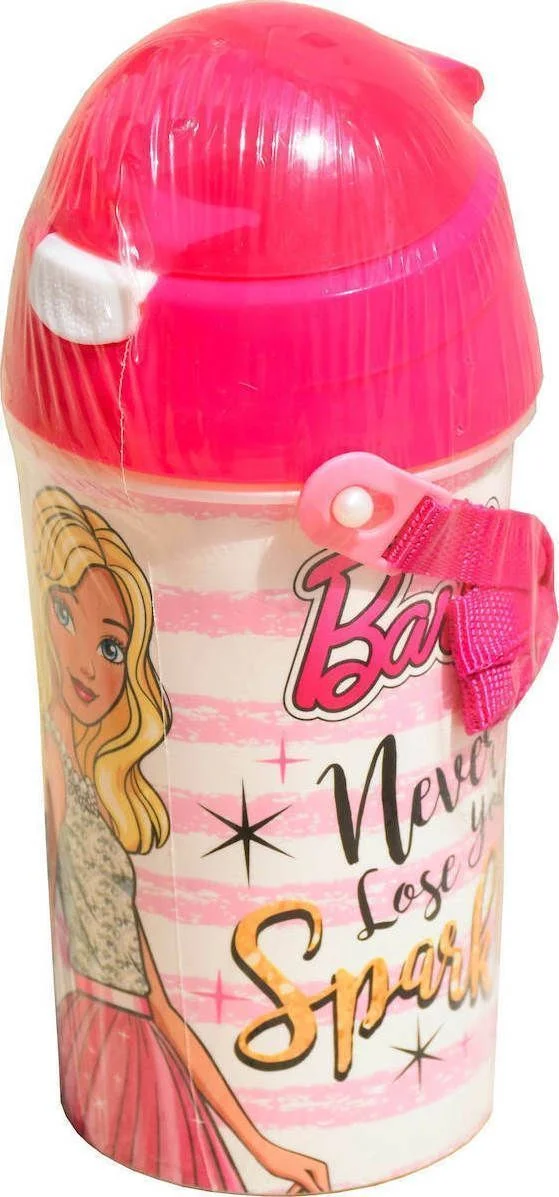 Φωτογραφία προϊόντος: Σχολικό Ροζ Παγούρι Barbie GIM Pink Water Bottle for Kids