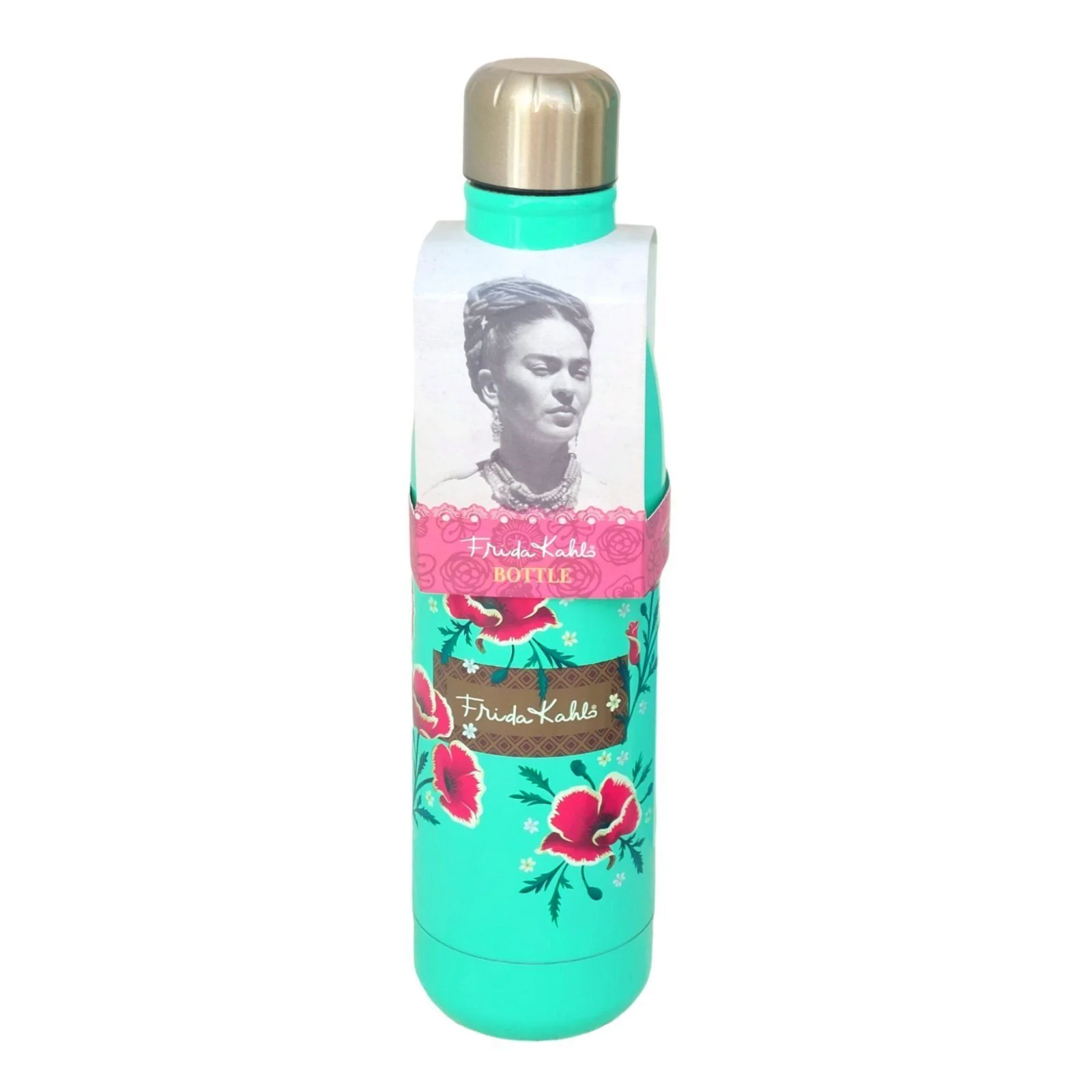 Φωτογραφία προϊόντος: Μεταλλικός Θερμός Frida Kahlo Green 0.50lt Hot and Cold Ανοξείδωτο ατσάλι