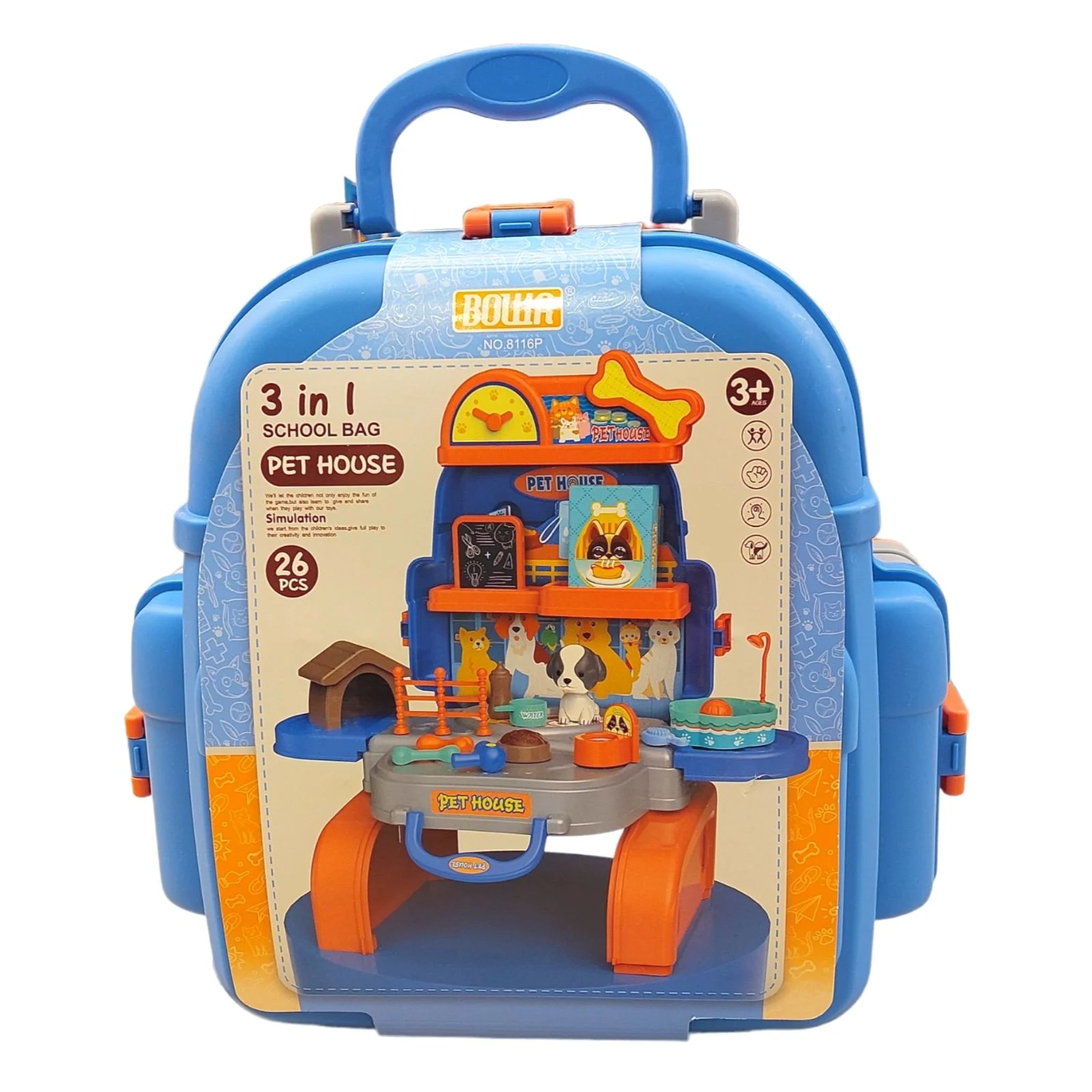 Φωτογραφία προϊόντος: Τσαντάκι Πλάτης βόλτας Που Ανοίγει σπιτάκι για ζωάκια pet house 3 in 1