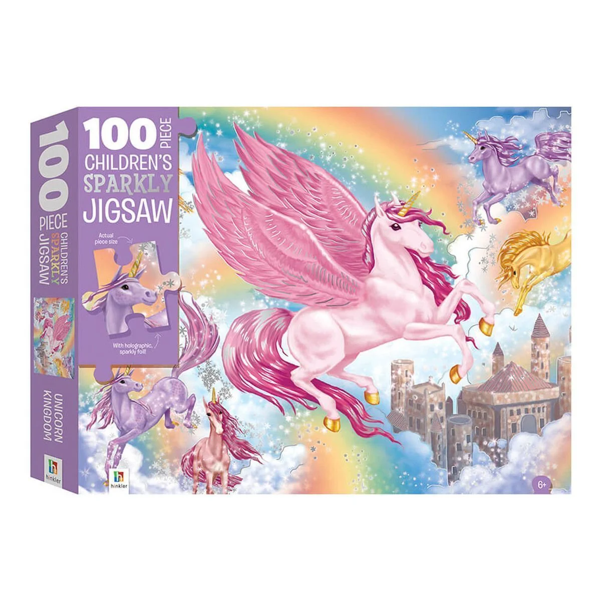 Φωτογραφία προϊόντος: Unicorn Kingdom Puzzle Μονόκεροι Παζλ με εκλάμψεις 100 κομμάτια
