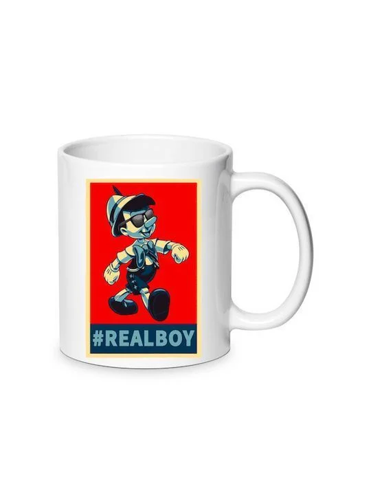 Φωτογραφία προϊόντος: Pinocchio mug Πινόκιο κούπα no3 330ml κεραμική μπαίνει στο πλυντήριο