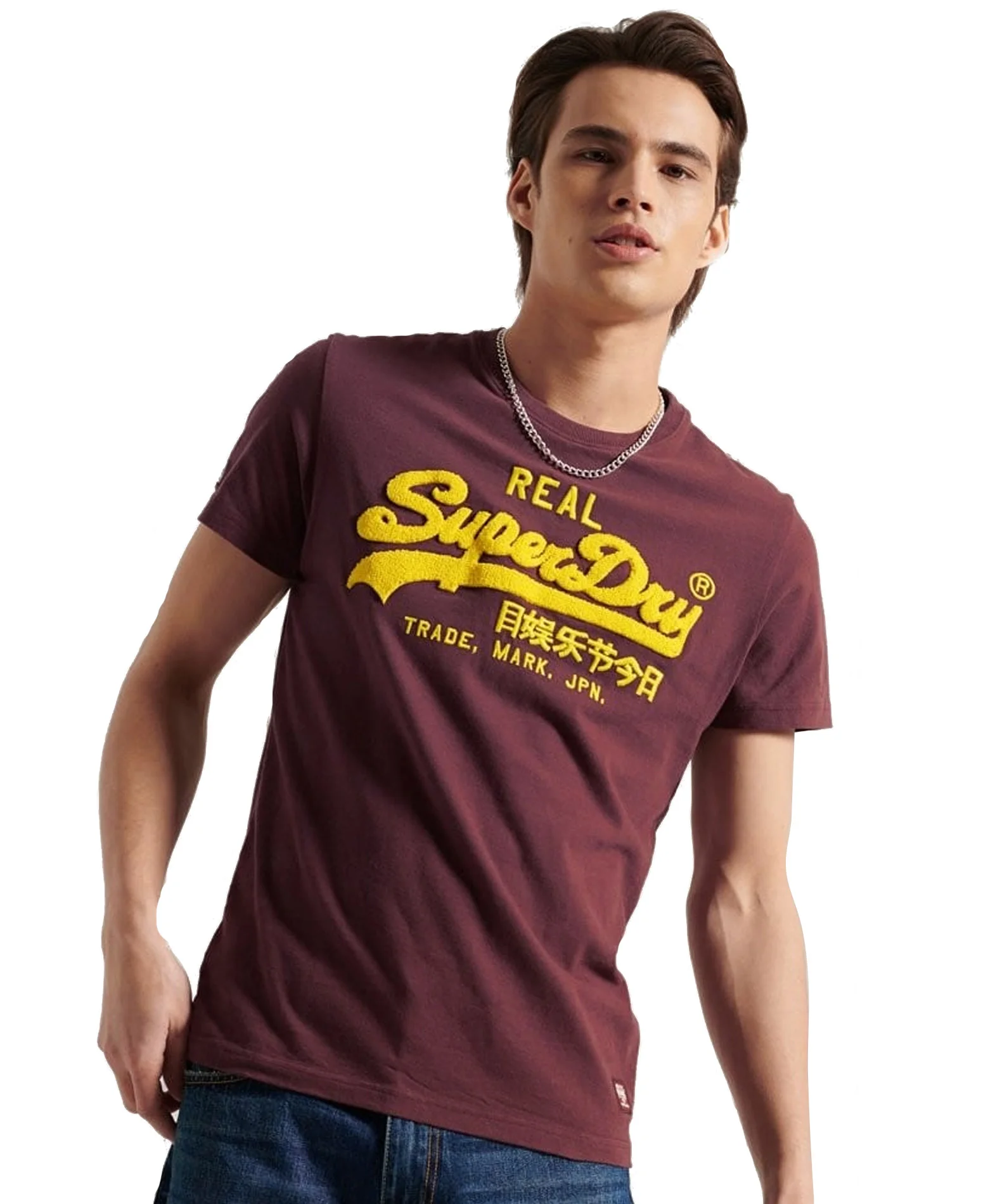 Φωτογραφία προϊόντος: SUPERDRY VINTAGE LOGO CHENILLE TEE M1011005A-HZ5 Μπορντό