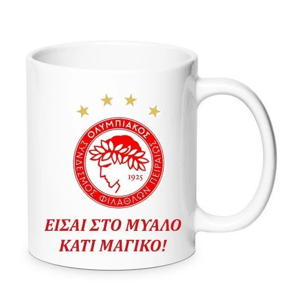 Φωτογραφία προϊόντος: ΟΣΦΠ Ολυμπιακός κούπα Olympiakos mug no3 κεραμική 330ml μπαίνει στο πλυντήριο