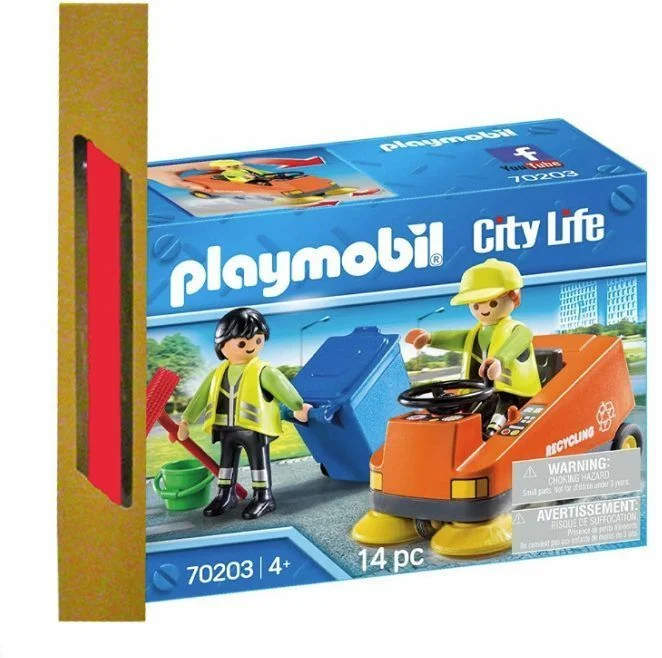 Φωτογραφία προϊόντος: Οδοκαθαριστής Playmobil City Life Καθαρίζοντας τη πόλη μας και Δώρο Λαμπάδα