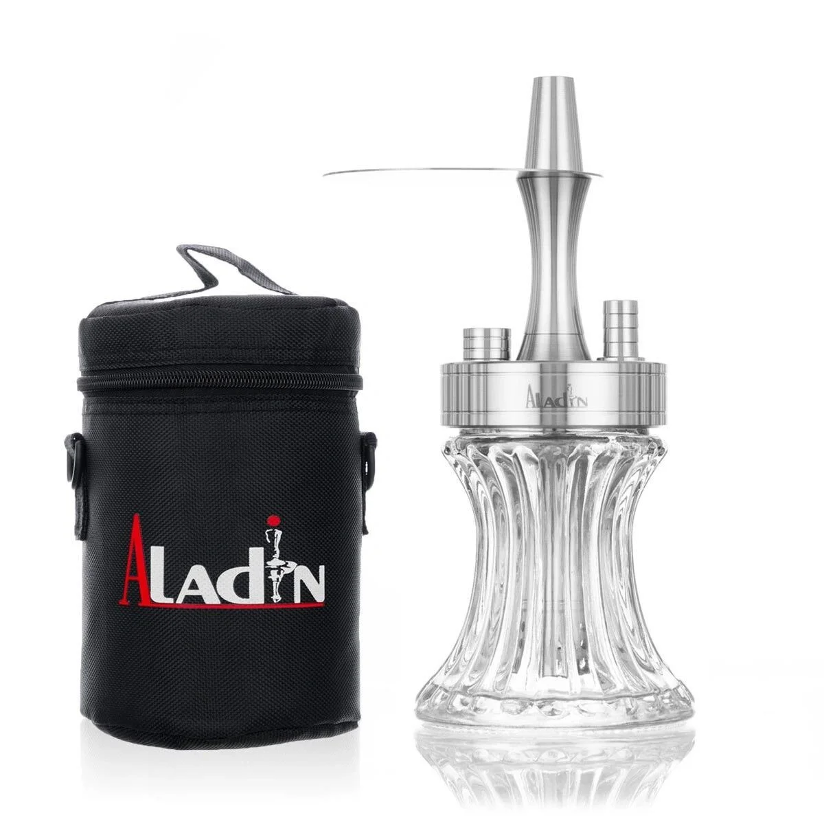 Φωτογραφία προϊόντος: Shisha Aladin 2 GO Alu With Bag 23cm Silver