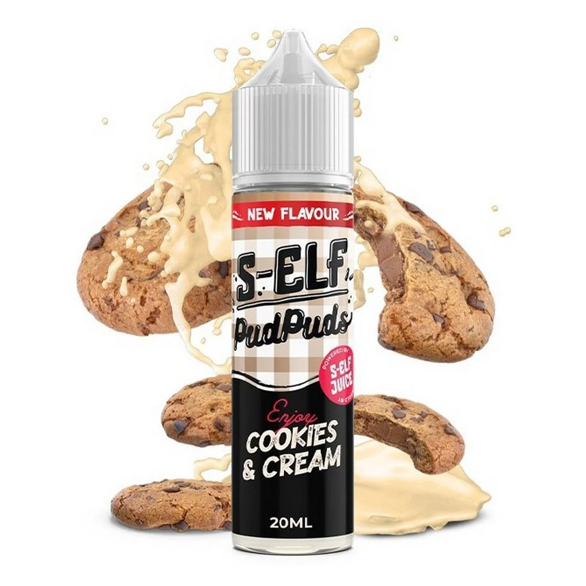 Φωτογραφία προϊόντος: S-Elf Juice Pud Puds Flavour Shot Cookies and Cream 20ml/60ml