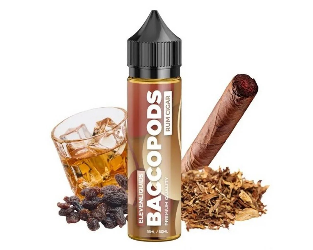 Φωτογραφία προϊόντος: Eleven Baccopods Flavor Shot Rum Cigar 15ml/60ml