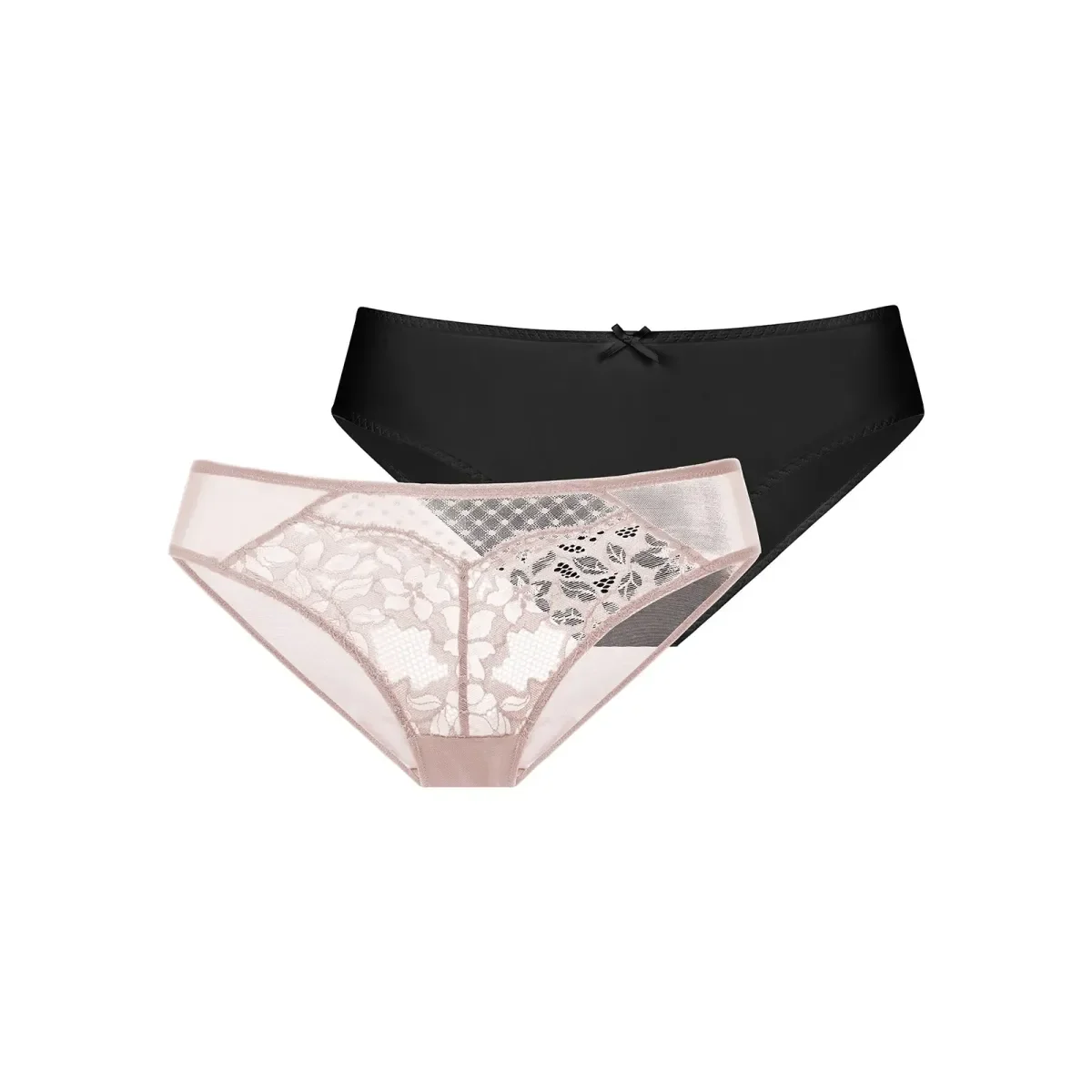 Φωτογραφία προϊόντος: DORINA Γυναικείο Slip Sierra Brief - Διπλό Πακέτο, Χρώμα Ροζ-Μαύρο