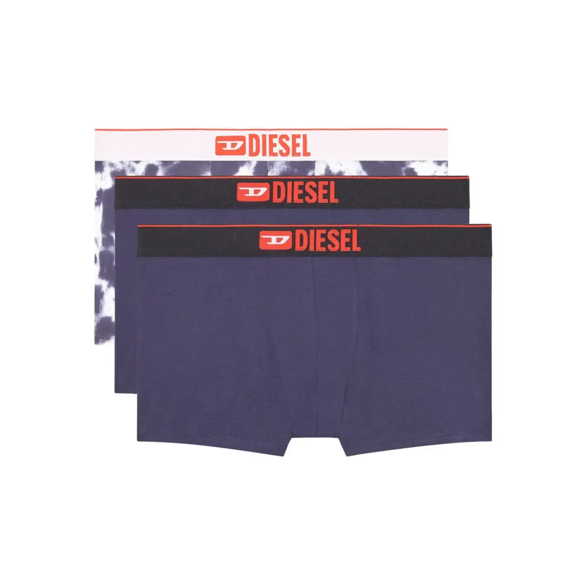Φωτογραφία προϊόντος: Diesel Ανδρικό Boxer Damien Tie-Dye - Τριπλό Πακέτο, Χρώμα Μπλε-Λευκό