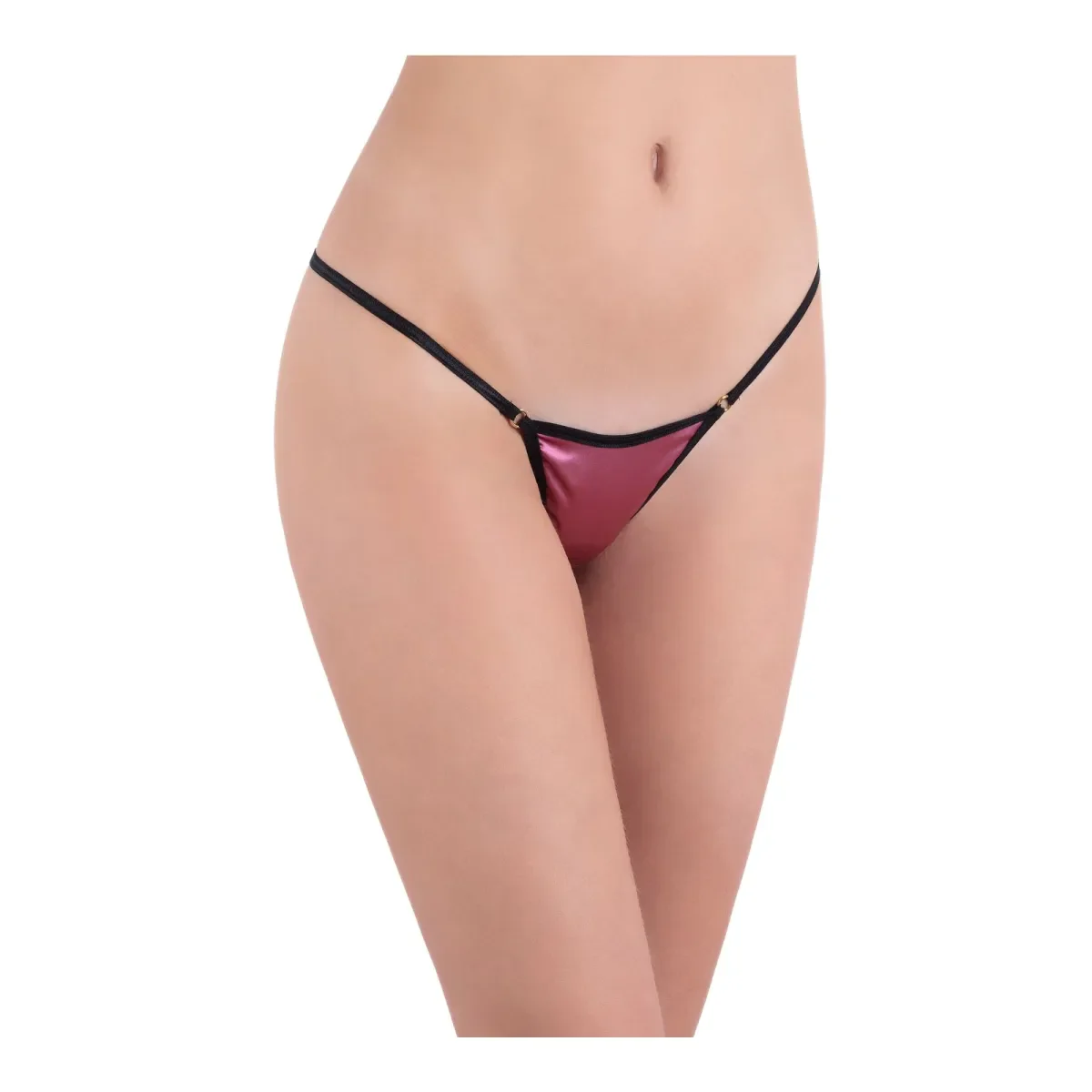 Φωτογραφία προϊόντος: FMS Γυναικείο Micro G-String Σατέν, Χρώμα Σάπιο Μήλο
