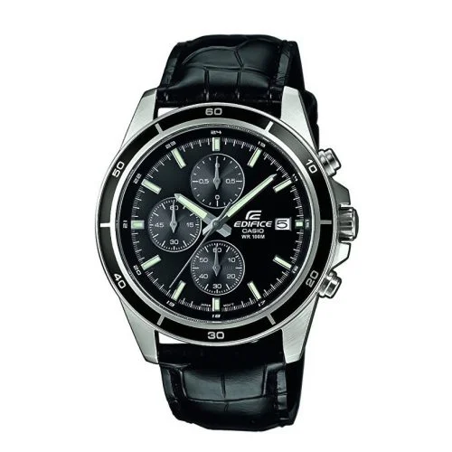 Φωτογραφία προϊόντος: CASIO Edifice Black Leather Chronograph EFR-526L-1AVUEF