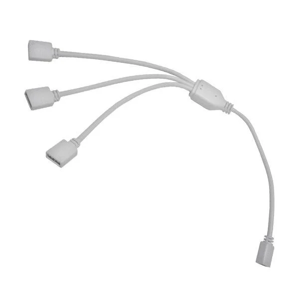 Φωτογραφία προϊόντος: [:el]Connector 3 σε 1 για Ταινία LED 7.2 + 14.4 Watt RGB[:en]Connector 3 to 1 for LED Strip 7.2 + 14.4 Watt RGB[:]