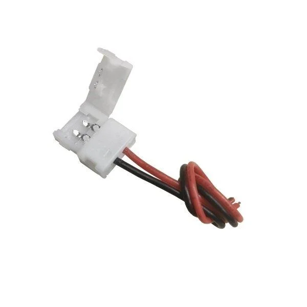 Φωτογραφία προϊόντος: [:el]Μονός Connector 8mm 15cm Για Ταινία LED 4.8 Watt[:en]Connector With Cable 8mm 15cm for LED Strip 4.8 Watt[:]