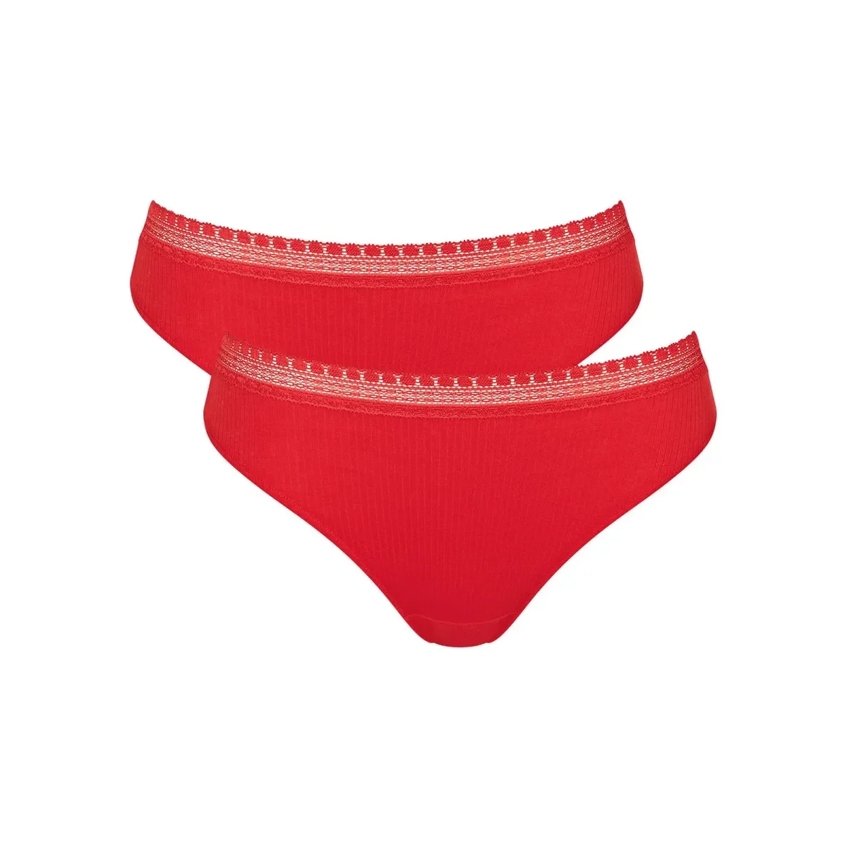 Φωτογραφία προϊόντος: Sloggi Γυναικείο Slip GO Ribbed H Tai - Διπλό Πακέτο, Χρώμα Campari
