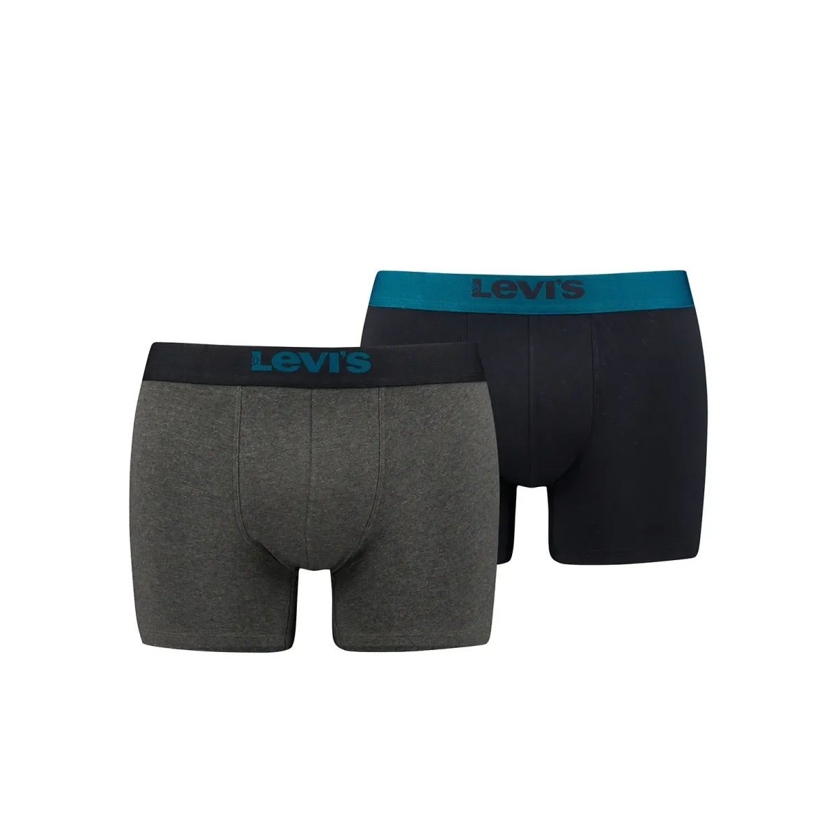Φωτογραφία προϊόντος: Levi's Ανδρικό Boxer Solid Basic Organic Cotton - Διπλό Πακέτο, Χρώμα Grey-Ocean