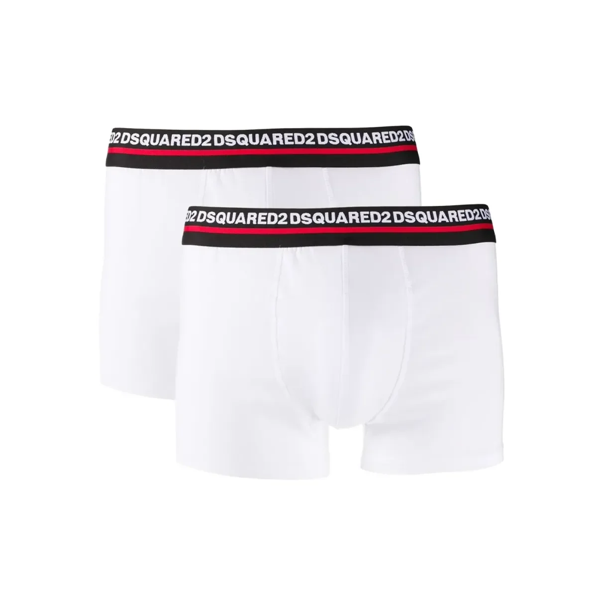 Φωτογραφία προϊόντος: DSQUARED2 Ανδρικό Boxer Stripe Logo - Διπλό Πακέτο, Χρώμα Λευκό