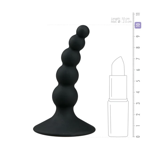 Φωτογραφία προϊόντος: Easytoys Anal Collection Booty Rocket Κυρτή Πρωκτική Σφήνα με Ραβδώσεις, 1τμχ