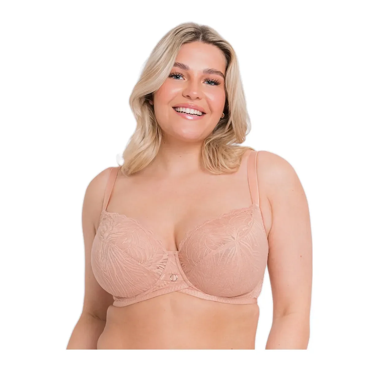 Φωτογραφία προϊόντος: Curvy Kate Γυναικείο Σουτιέν Μεγάλα Μεγέθη Lace Daze Balcony, Χρώμα Latte
