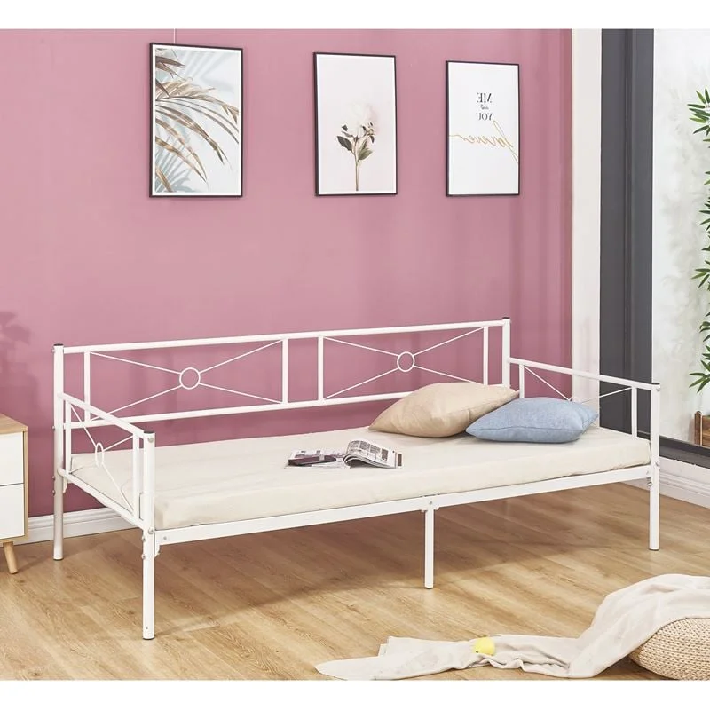 Φωτογραφία προϊόντος: QUEEN Daybed Κρεβάτι Μέταλλο Βαφή Άσπρο