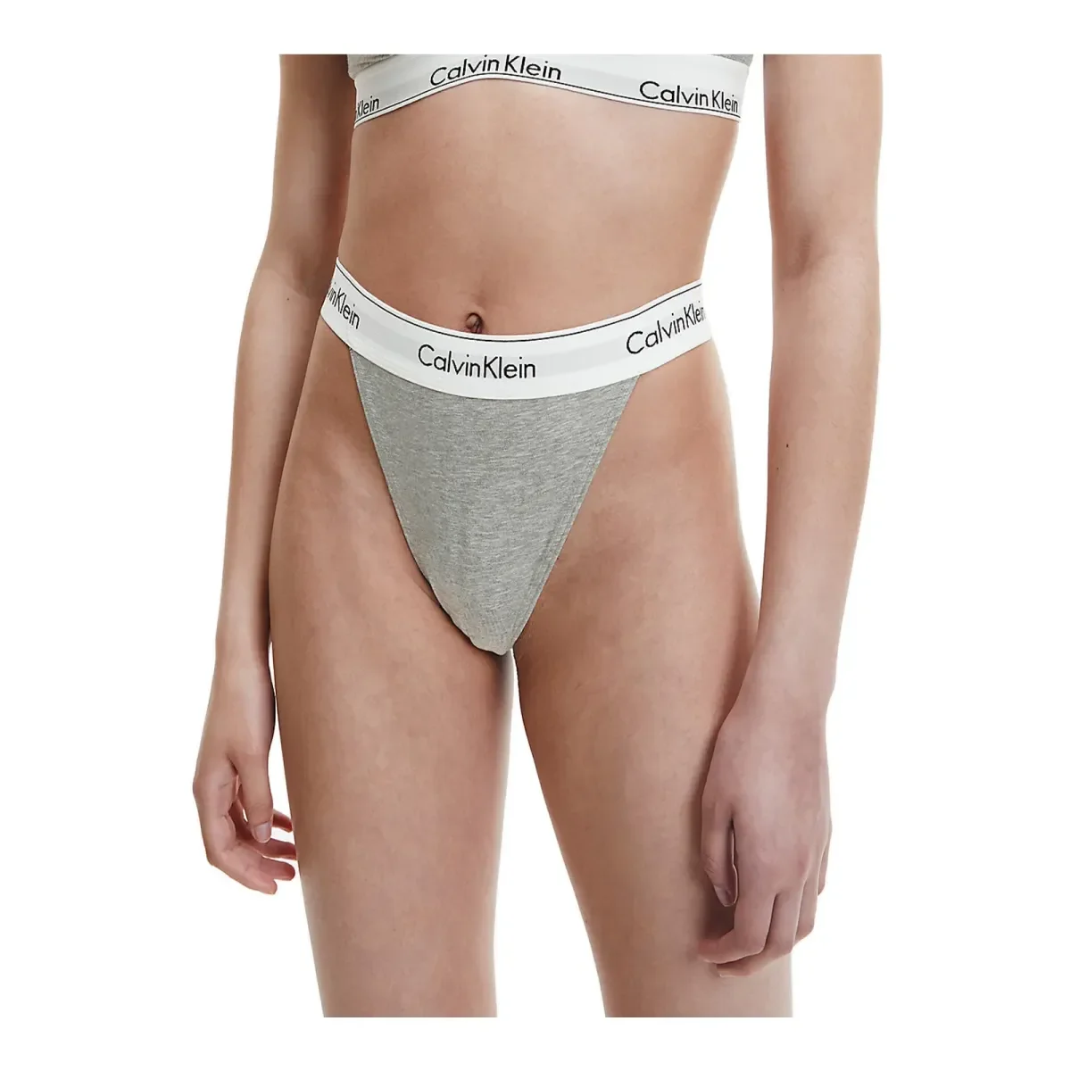 Φωτογραφία προϊόντος: Calvin Klein Γυναικείο String Modern Cotton Thong, Χρώμα Grey Heather