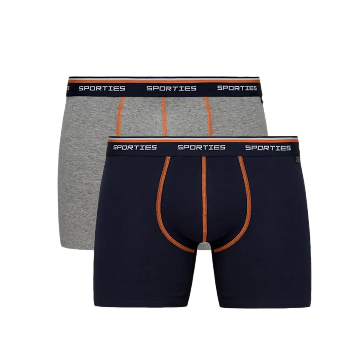 Φωτογραφία προϊόντος: Minerva Ανδρικό Boxer Μακρύ Sporties Long Fit - Διπλό Πακέτο, Χρώμα Navy-Grey Mel.