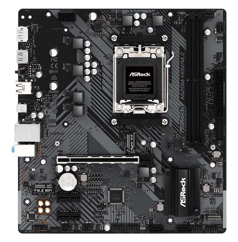 Φωτογραφία προϊόντος: ASROCK μητρική A620M-HDV/M.2, 2x DDR5, AM5, USB 3.2, mATX