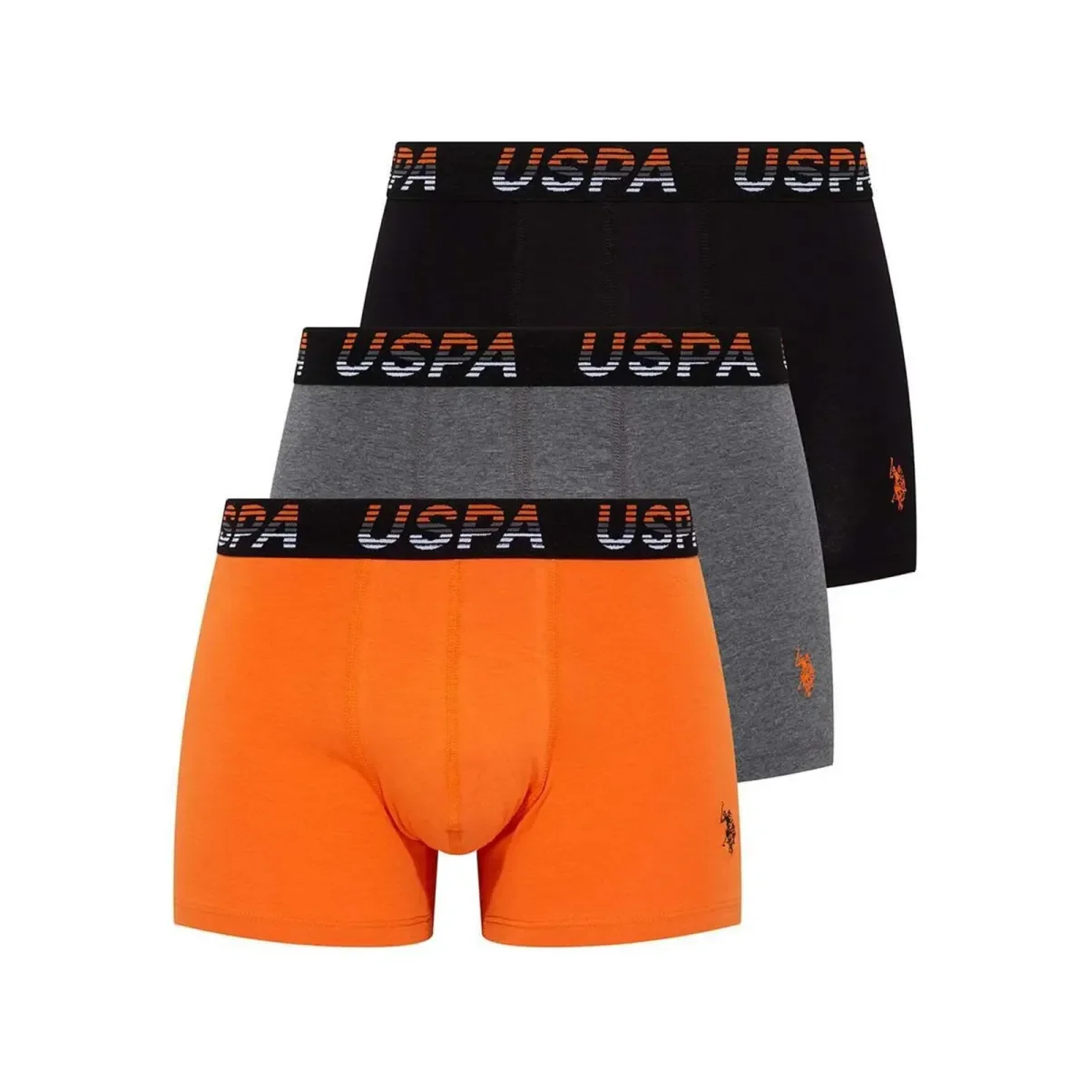 Φωτογραφία προϊόντος: U.S. Polo ASSN. Ανδρικό Boxer Stripe Logo - Τριπλό Πακέτο, Χρώμα Πορτοκαλί