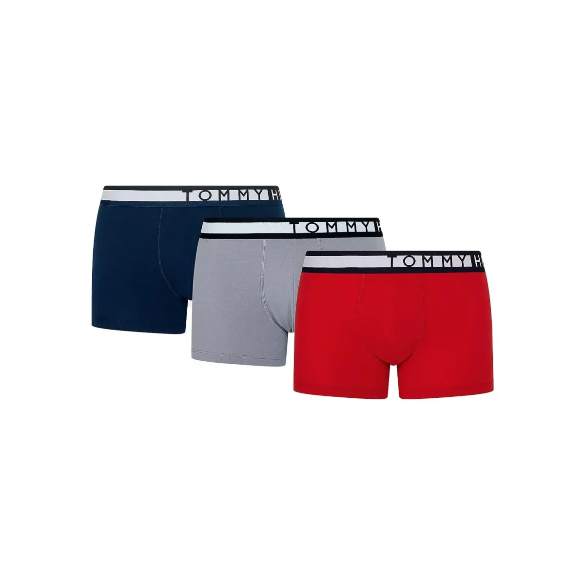 Φωτογραφία προϊόντος: Tommy Hilfiger Ανδρικό Boxer Organic Logo Trunks - Τριπλό Πακέτο, Χρώμα Desert Sky-Sublunar-Primary Re