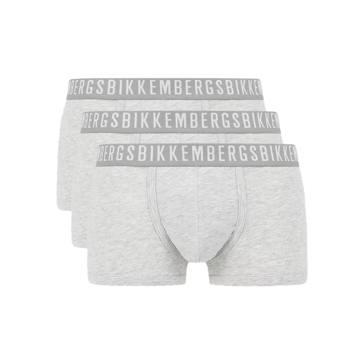 Φωτογραφία προϊόντος: Bikkembergs Ανδρικό Boxer Classic Stretch Cotton - Τριπλό Πακέτο, Χρώμα Γκρι