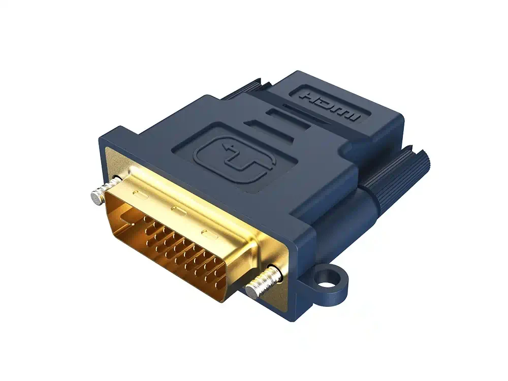 Φωτογραφία προϊόντος: Αντάπτορας Cabletime DVI-D male σε HDMI female 1080p Μπλε (AV599)