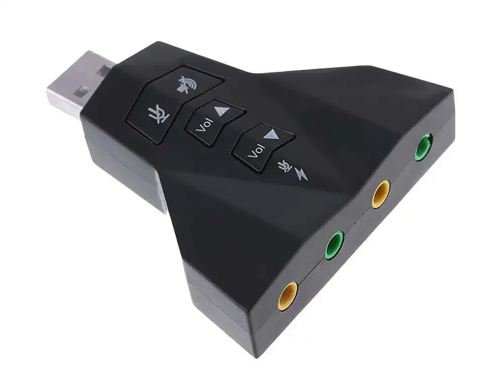Φωτογραφία προϊόντος: Κάρτα Ήχου USB 7.1CH Έξοδος Μικρόφωνου +amp; Ακουστικού (CAB-U037)