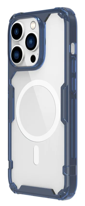 Φωτογραφία προϊόντος: NILLKIN θήκη Nature Pro Magnetic για iPhone 14 Pro, μπλε + διάφανη