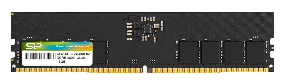Φωτογραφία προϊόντος: SILICON POWER μνήμη DDR5 UDIMM SP016GBLVU480F02, 16GB, 4800MHz, CL40