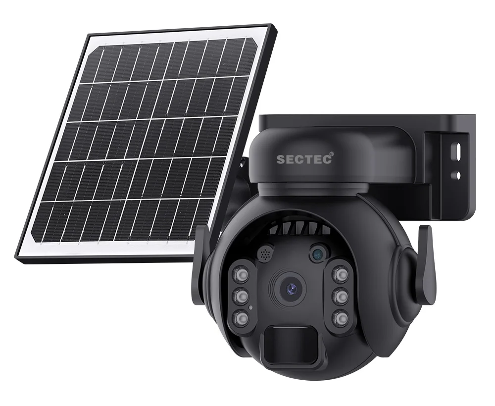 Φωτογραφία προϊόντος: SECTEC smart ηλιακή κάμερα ST-515C-3M-4G-BK, 3MP, 4G, SD, PTZ, IP65