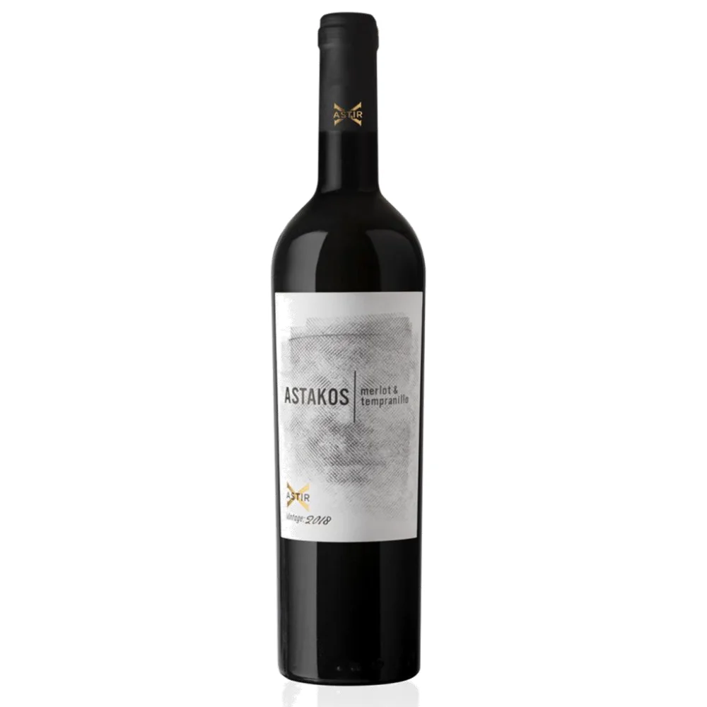 Φωτογραφία προϊόντος: Astakos Astir X Winery, 2018, ΕΡΥΘΡΟΣ, 750ml, Ξηρός Οίνος, Ποικιλία Merlot - Tempranillo, Καλαμάτα