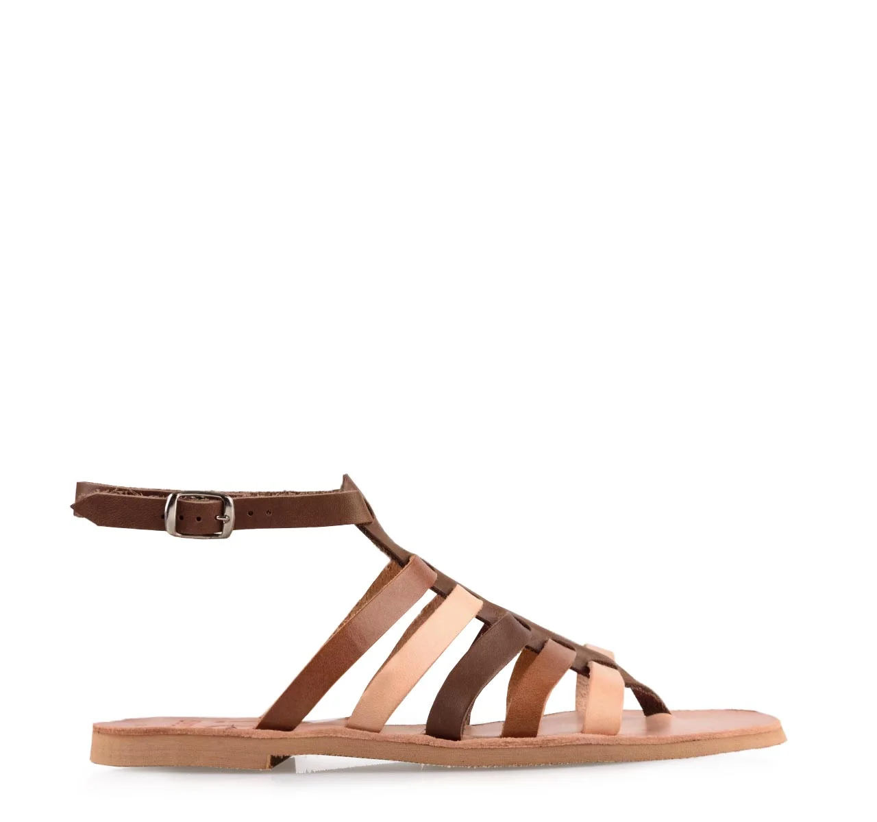 Φωτογραφία προϊόντος: WOMEN LEATHER SANDALS I LOVE SANDALS BROWN ITHACA