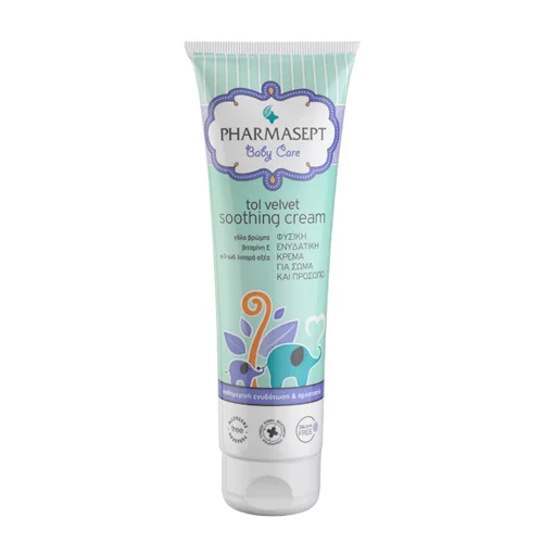 Φωτογραφία προϊόντος: Pharmasept Tol Velvet Baby soothing cream 150ml Ενυδατική κρέμα για το πρόσωπο +amp; το σώμα του μωρού