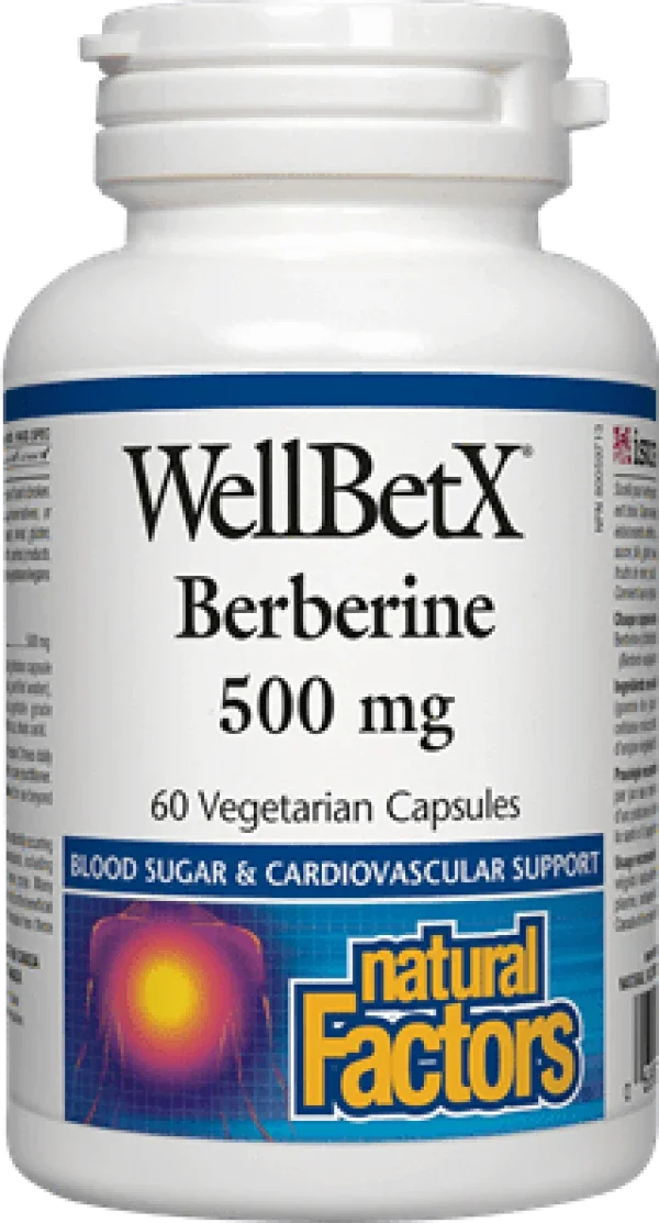 Φωτογραφία προϊόντος: Natural Factors Natutal Factors WellBetX Berberine 500mg, 60 Capsules