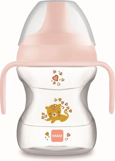 Φωτογραφία προϊόντος: Mam Learn To Drink Cup Εκπαιδευτικό Μπιμπερό Πλαστικό με Λαβές Ροζ για 6m+ 190ml