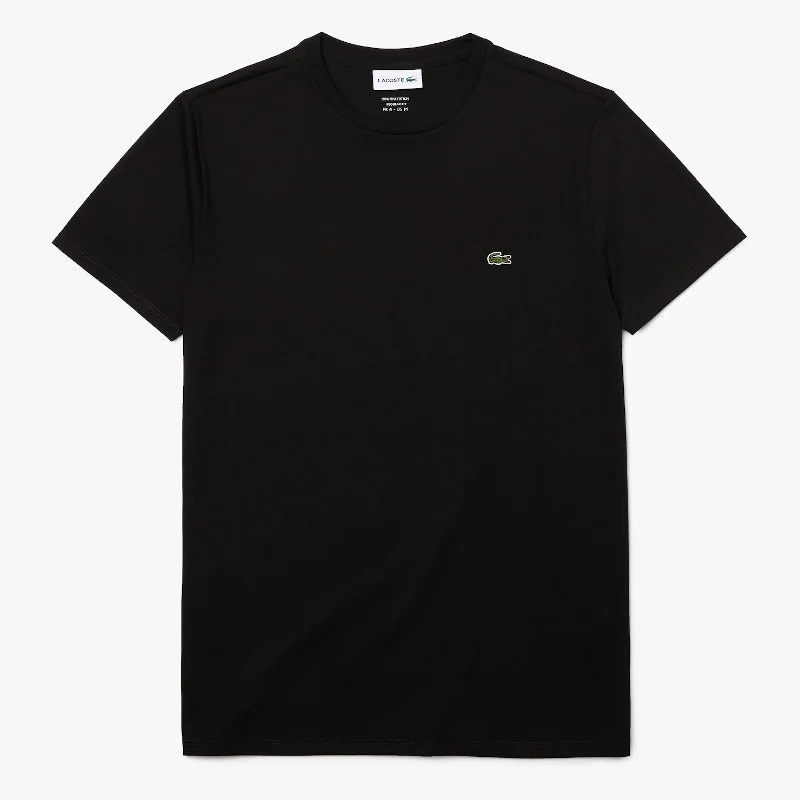 Φωτογραφία προϊόντος: T-shirt ανδρικό Lacoste με λαιμόκοψη Black