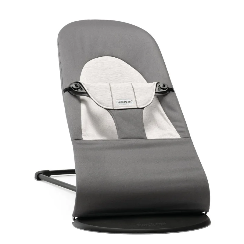 Φωτογραφία προϊόντος: BabyBjörn BabyBjorn Ριλάξ Balance Soft, Woven/Jersey, Dark Grey/Grey